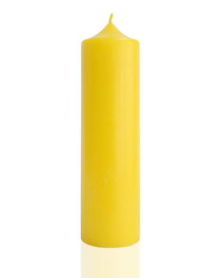 Свеча алтарная 22 желтая Алтарные свечи предназначены для повседневного использования и могут использоваться в разных ритуала