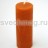 Свеча восковая колонна оранжевая - Свеча восковая колонна оранжевая