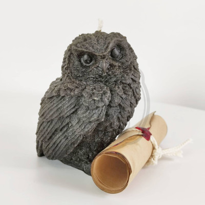 Сова мудрости свеча фигурная восковая без ритуала сосредоточенность, защита от негатива, мудрость в принятии решений