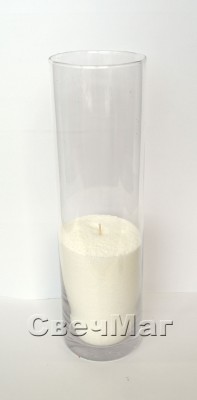 Набор Свеча насыпная Цилиндр 700*200 В набор входит ваза 70*20 см, насыпной песок 1/3 объема вазы и фитиль. Одного фитиля хватает на 18 часов горения.
Напольная, интерьерная свеча.