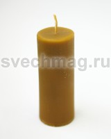 Свеча восковая колонна желтая